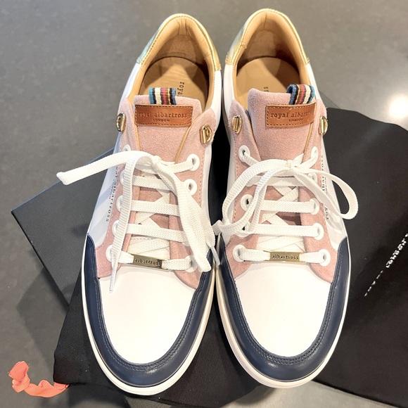 New in box Royal Albartross Golf Shoe- size 10- The Fieldfox Pink - Picture 4 of 8